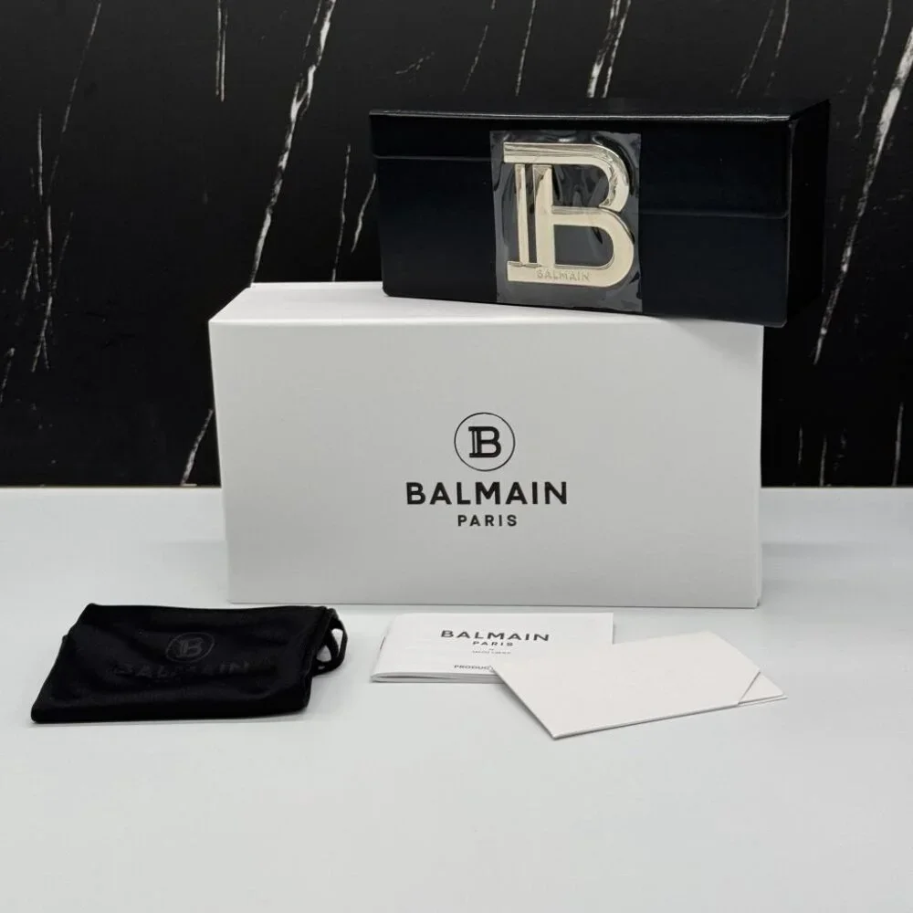 NEW BALMAIN ADMIRABLE UNISEX SUNGLASSES BALMAIN  BPS-130A BLACK - Picture 14 of 14